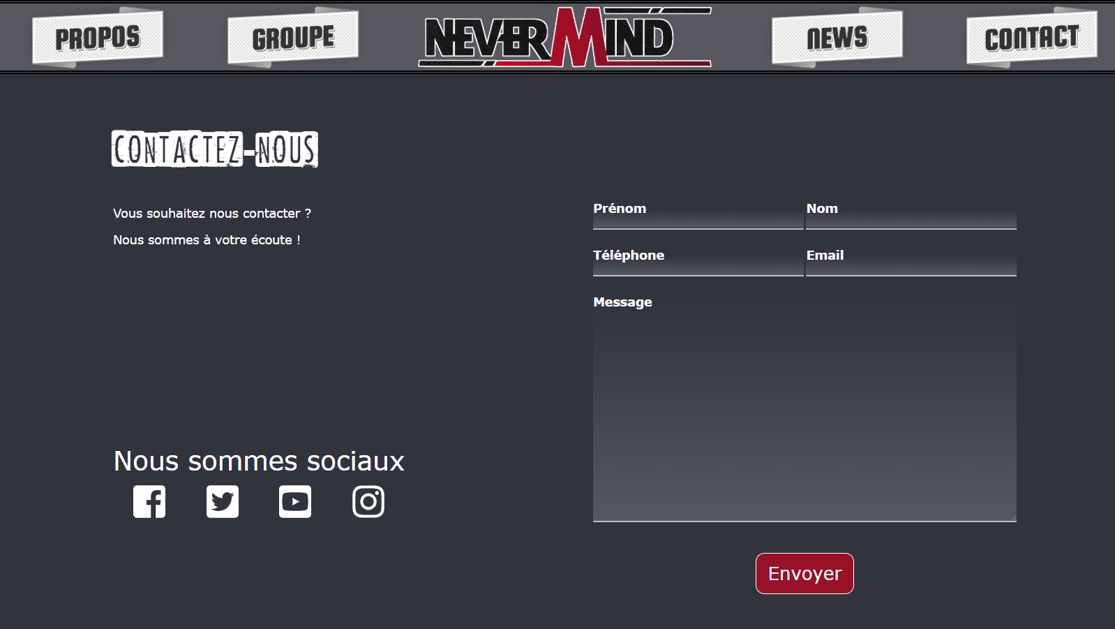 Contact form